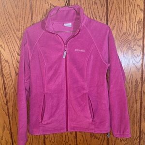Columbia Vibrant Pink Full-Zip Fleece